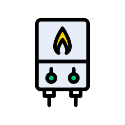 Gas heater icon