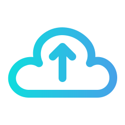 téléchargement dans le cloud Icône