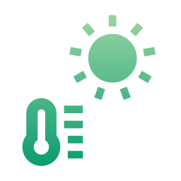 le réchauffement climatique Icône