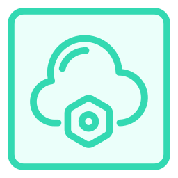 servicio de almacenamiento en la nube icono