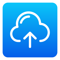 téléchargement dans le cloud Icône