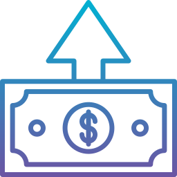 Money growth icon