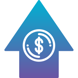 Money growth icon