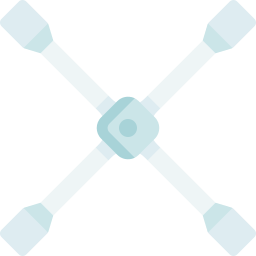 Cross wrench icon