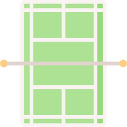 quadra de tênis Ícone