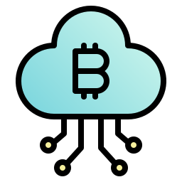 Cloud mining icon