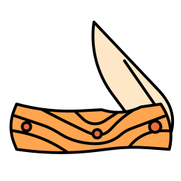 coltello tascabile icona