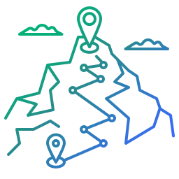 Mountain route icon
