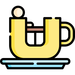 Tea cup ride icon