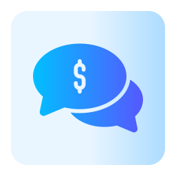 Money talk icon