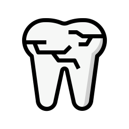 dente quebrado Ícone