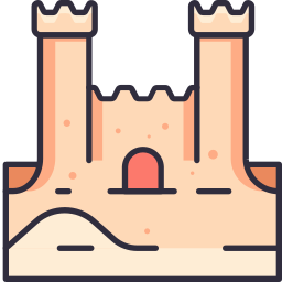 Sand castle icon