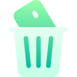 contenedor de basura icono