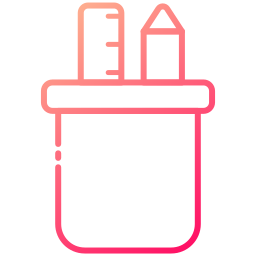 Pencil holder icon