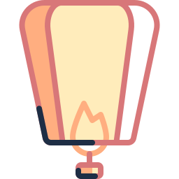 Sky lantern icon