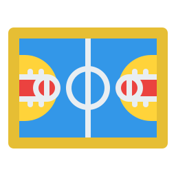 Basketball court icon