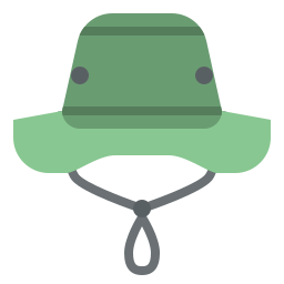 chapeau de pêche Icône