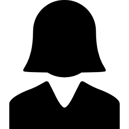vrouw close-up van zwart kort steil haar icoon