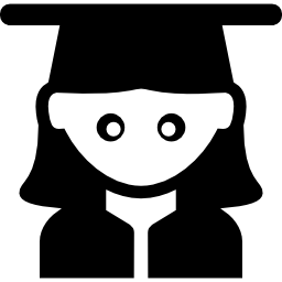 Student girl icon