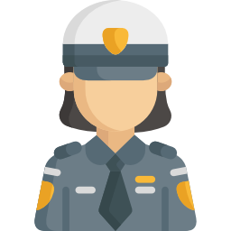 femme policier Icône