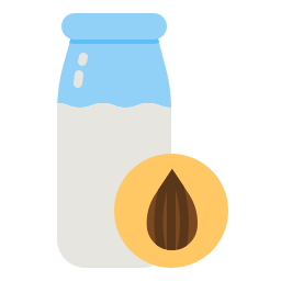 Миндальное молоко иконка