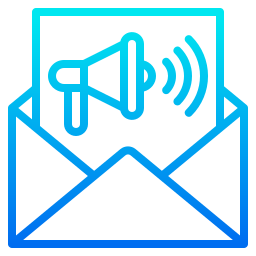 Mail advertising icon