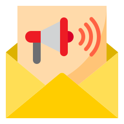 Mail advertising icon