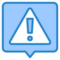 Warning sign icon