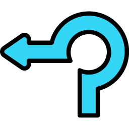 Turn left icon