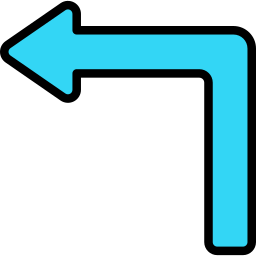 Turn left icon