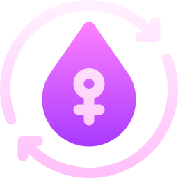 ciclo menstrual icono