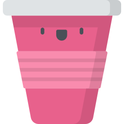 Plastic cup icon