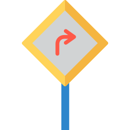 Road sign icon