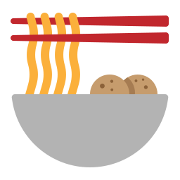 Noodle soup icon