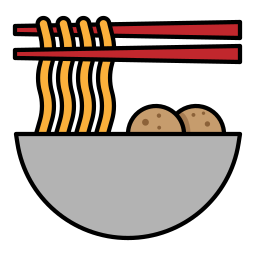 sopa de fideos icono