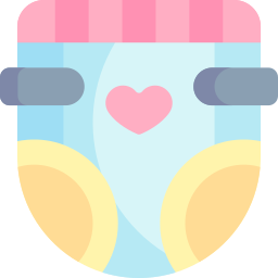 Baby diaper icon