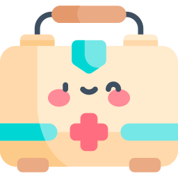 First aid bag icon