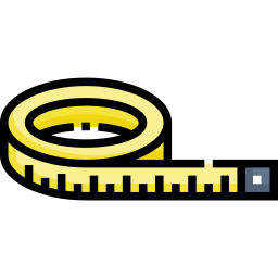 cinta métrica icono