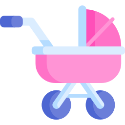 Baby stroller icon