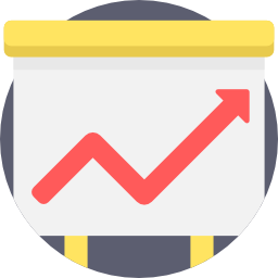 Line graph icon