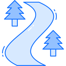 Лыжный маршрут иконка
