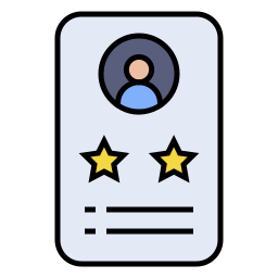 Rating stars icon