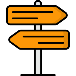 Road sign icon