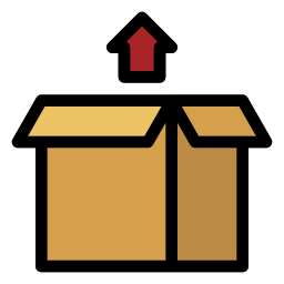 scatola del pacchetto icona