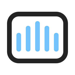 barras de audio icono