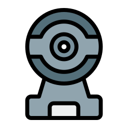 Round web cam icon