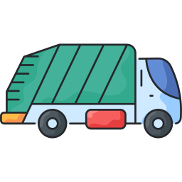 Garbage truck icon