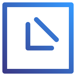 Down left icon