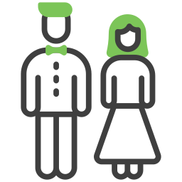 Bride and groom icon