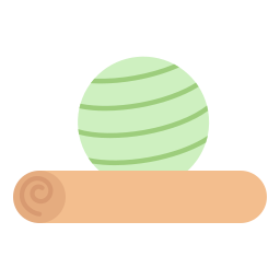 Мяч для йоги иконка
